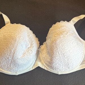 Frederick’s of Hollywood White Lace Underwire Bra - Size 34 G